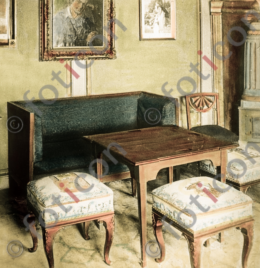Wohnzimmer von Friedrich Schiller | Living by Friedrich Schiller - Foto simon-156-065.jpg | foticon.de - Bilddatenbank für Motive aus Geschichte und Kultur